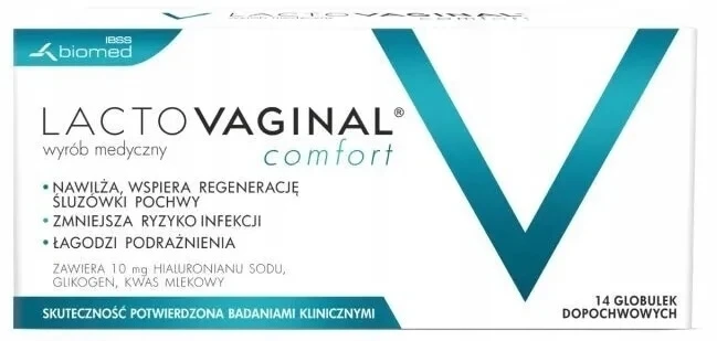Lactovaginaal Comfort, -, bol.vaginaal, 14 bolletjes