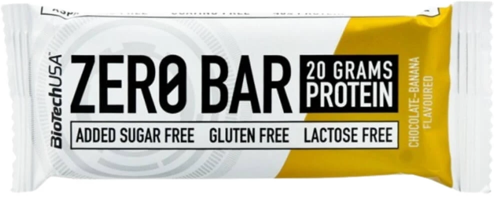 BioTech USA Zero Bar Chocolade-banaan eiwitreep 50 g