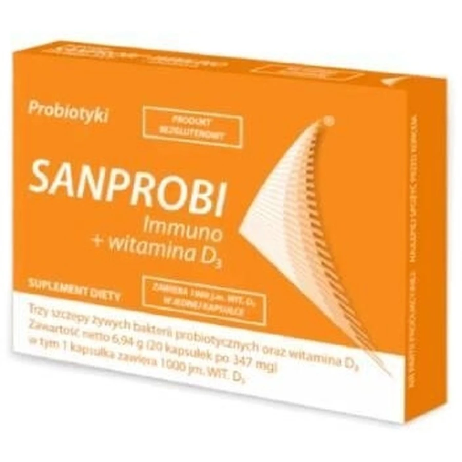 Sanprobi Immuno + Vitamine D3 20 capsules