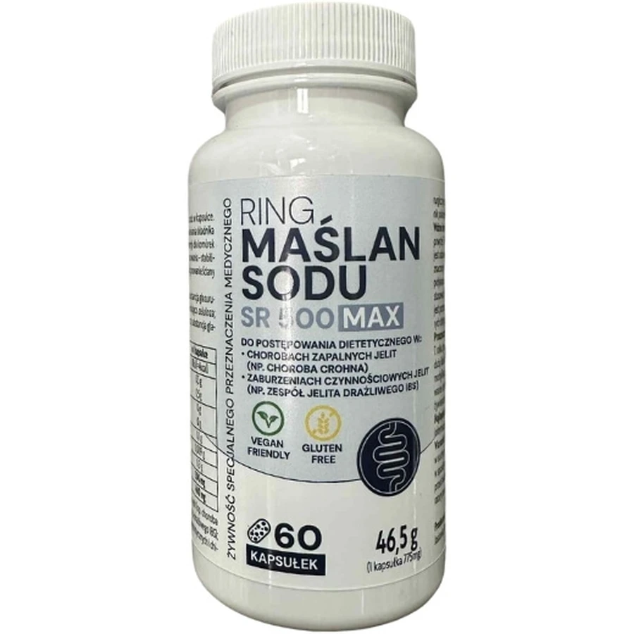 Ring Natriumbutyraat SR 500 Max 60 capsules.