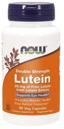 NOW FOODS Luteïne 20 mg 90 capsules.