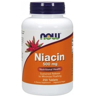 NOW FOODS Niacin 500 mg 250 Tabletten.
