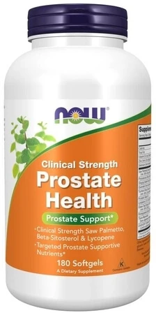 Now Foods Prostaatgezondheid Klinische Sterkte 180 capsules.