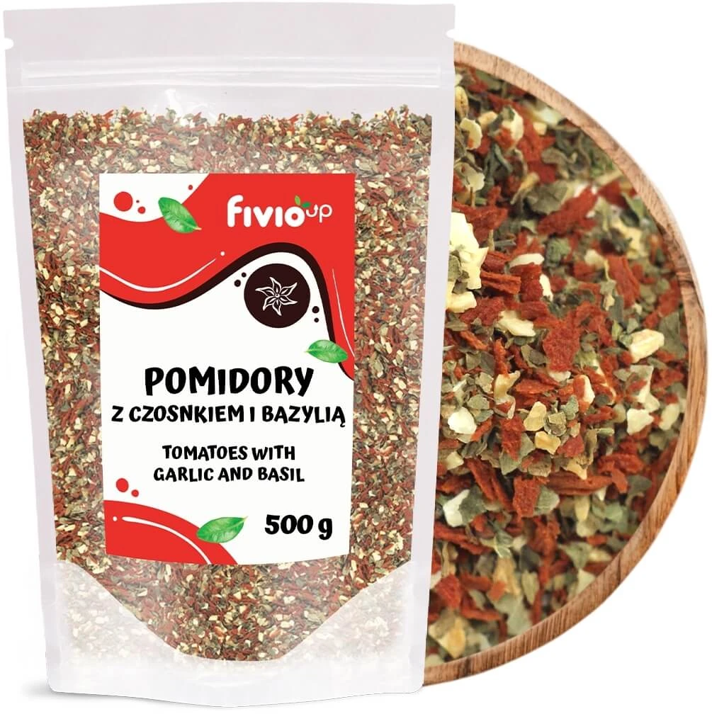 Fivio Tomaten met knoflook en basilicum 500 g