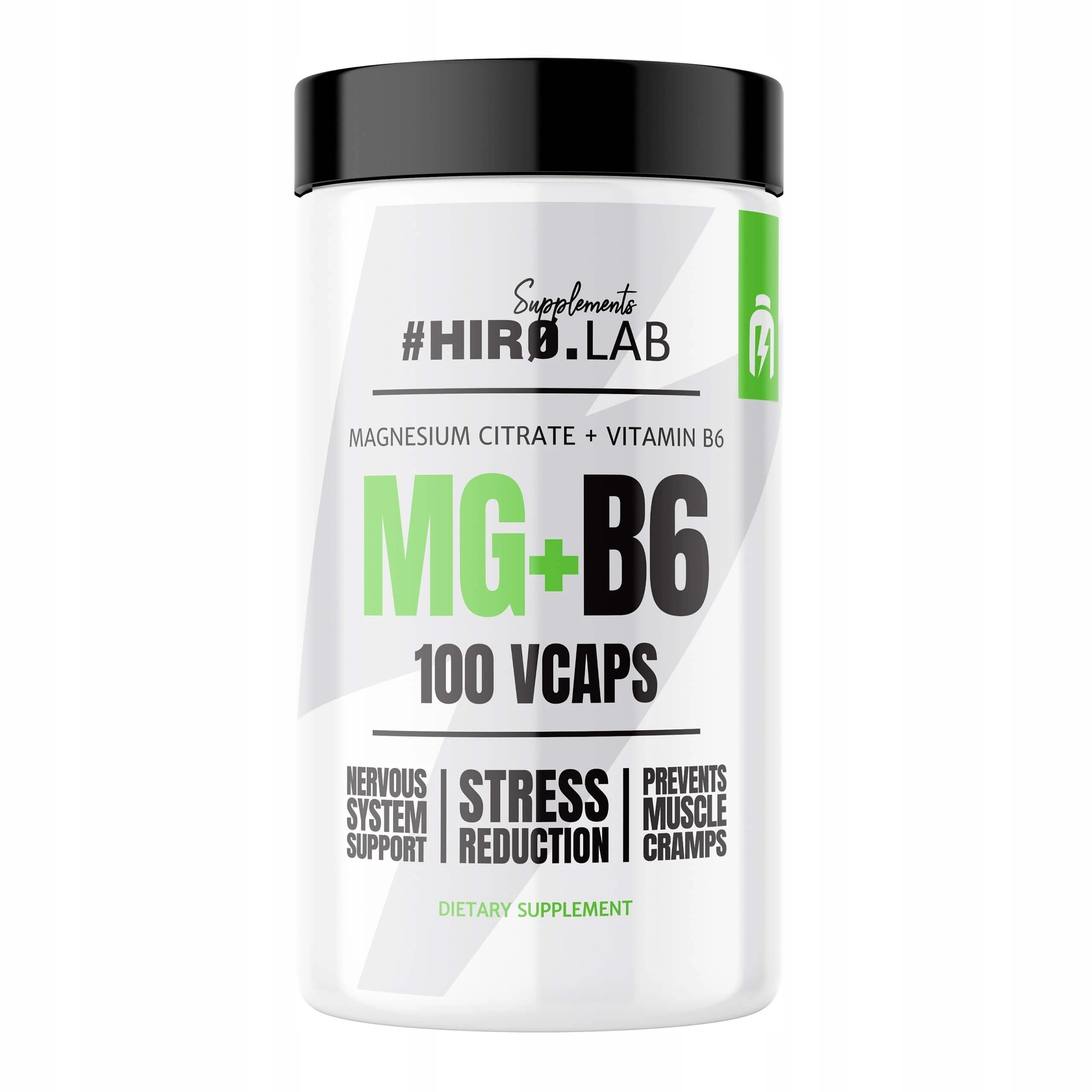 HIRO.LAB Magnesiumcitraat + Vitamine B6 100 capsules