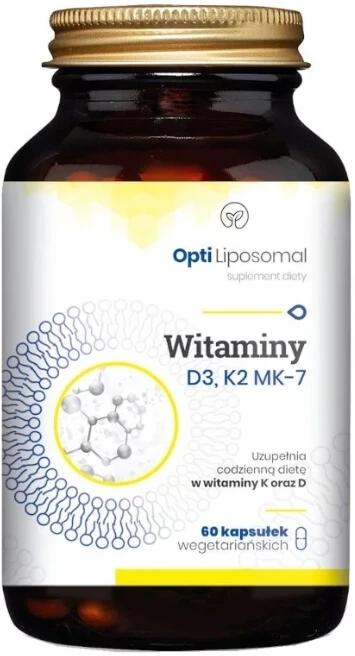 NaturDay Opti Liposomale Vitaminen D3, K2-MK7 60 capsules.