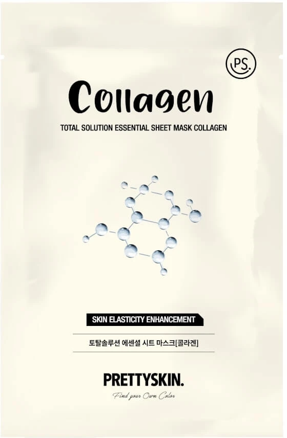 PRETTYSKIN Total Solution Essential Sheet Mask COLLAGEN ...