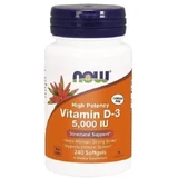 NOW FOODS Vitamin D-3 5000 IU 240 capsules.