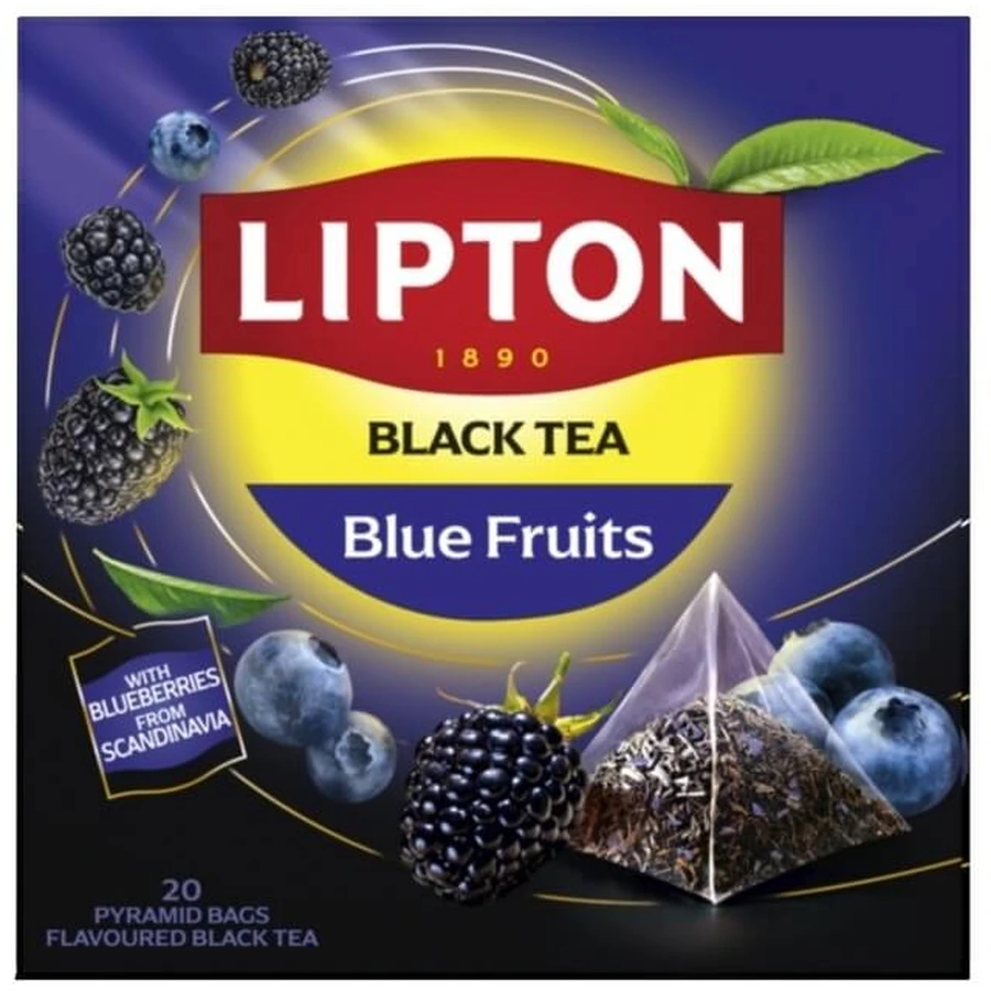Lipton Black Blue Fruits 20 sachets 34g