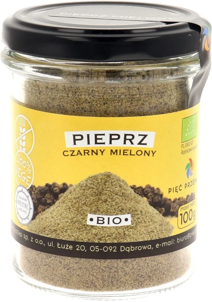 Five Transformations Glutenvrije gemalen zwarte peper BIO 100 g