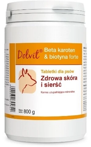 Dolvit B-Caroteen-Biotine Forte 800 g tabletten