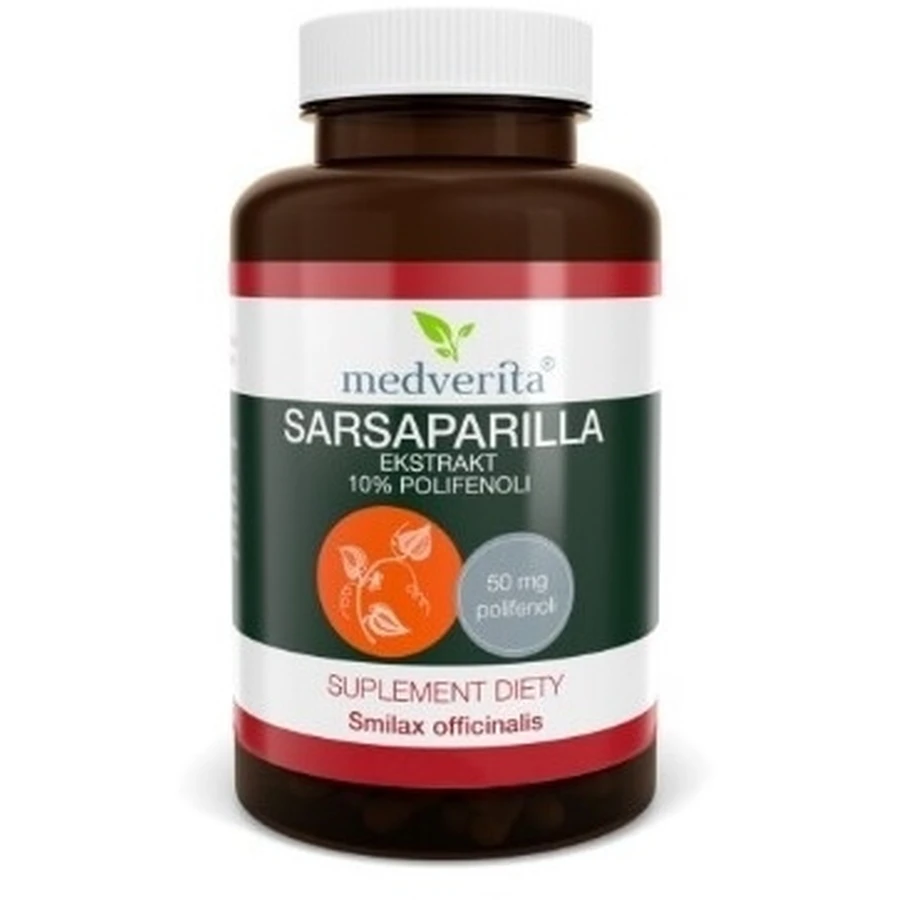 Medverita Sarsaparilla ekstrakt 10% polifenoli 60 kapsułek: ceny i cechy