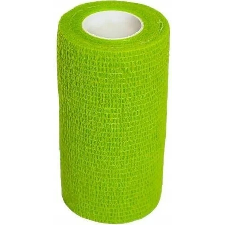Cohesief verband groen 4,5 m x 10 cm elastisch verband