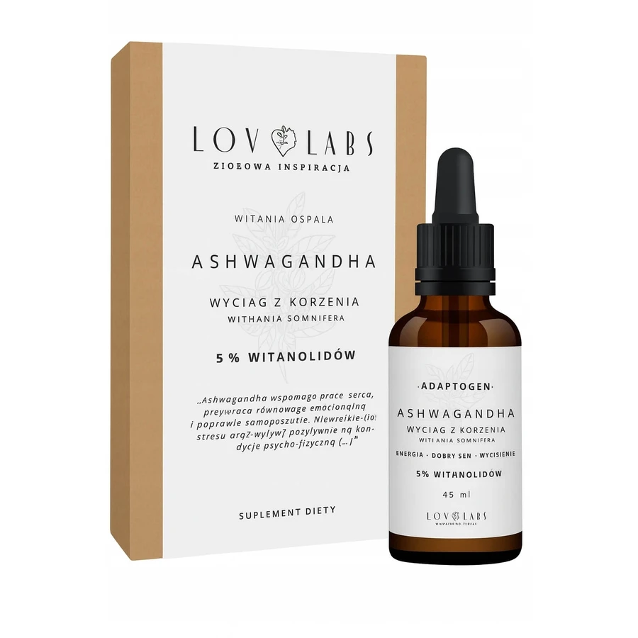 LovLabs Ashwagandha 5% vitanoliden 45ml