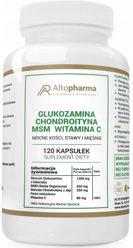 Alto Pharma, Glucosamine, Chondroïtine, MSM, Vitamine C, ...