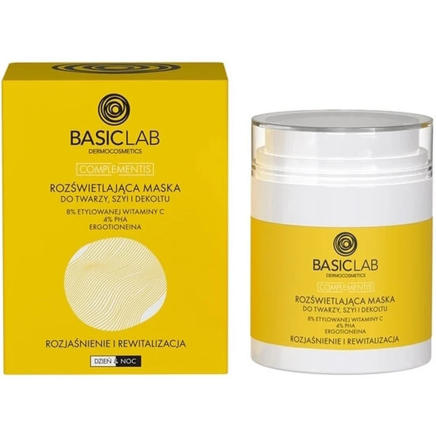 BasicLab Illuminierende Maske für Gesicht, Hals und Dekolleté, 8% ...