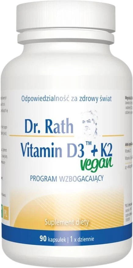 DR RATH Vitamine D3 + K2 Vegan 90 capsules