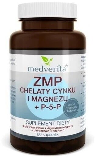 Medverita ZMP zink en magnesium chelaten + P-5-P 120 capsules