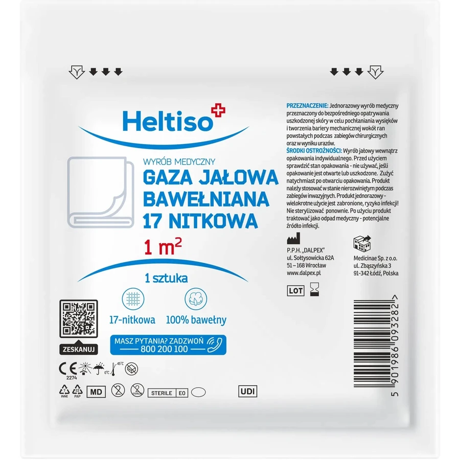 Heltiso tifon steril 17 fire bumbac 1 m2 1 buc