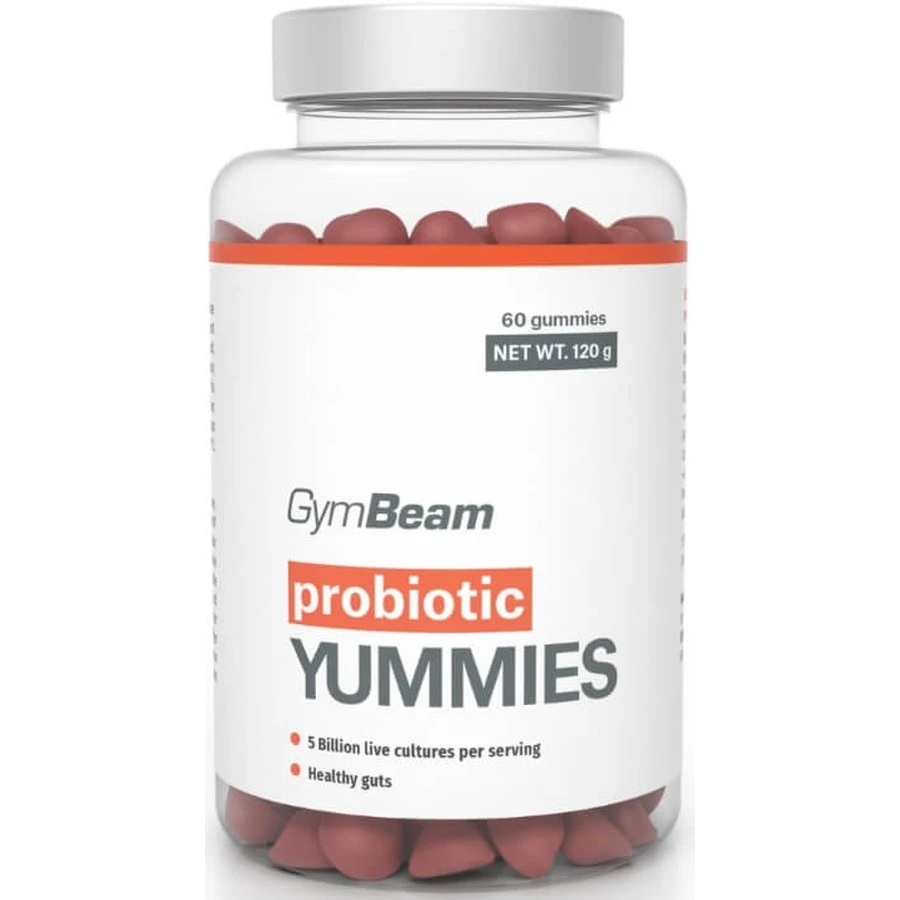 GymBeam Probiotics Yummies, ciliegia, 60 capsule