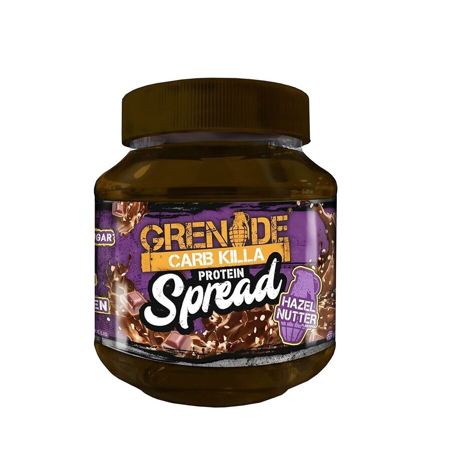 Grenade Eiwitpasta, smeerbare eiwitcrème, chocoladesmaak met hazelnootstukjes, 360 g