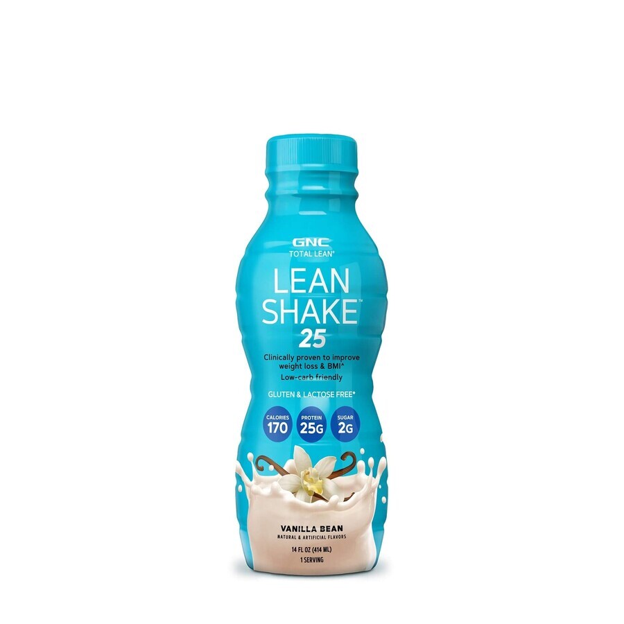 Gnc Total Lean Lean Shake 25 Shake Proteic Rtd With Vanilla Flavour, 414 Ml