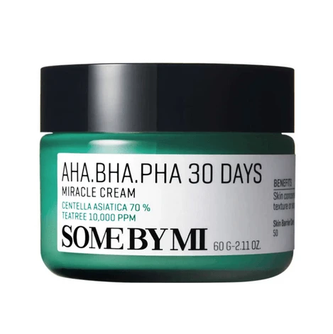Some By Mi | AHA.BHA.PHA 30 Days Miracle Light Hydraterende & vochtinbrengende crème Anti-defect Gezichtscrème met Centella Asiatica 60gr