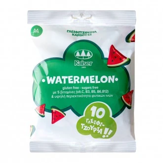 Kaiser | Lolly's met plantaardige vezels & amp; vitaminen Watermeloen | 10 stuks