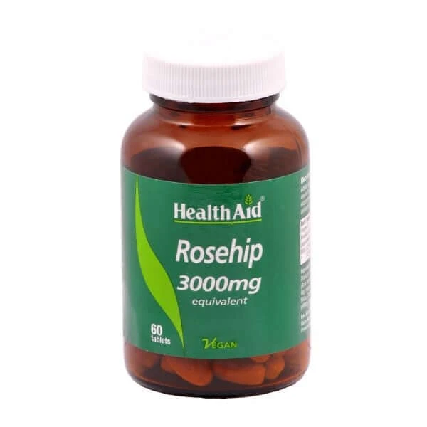 Health Aid | Rozenbottel 3000mg Voedingssupplement voor het immuunsysteem | 60 tabletten