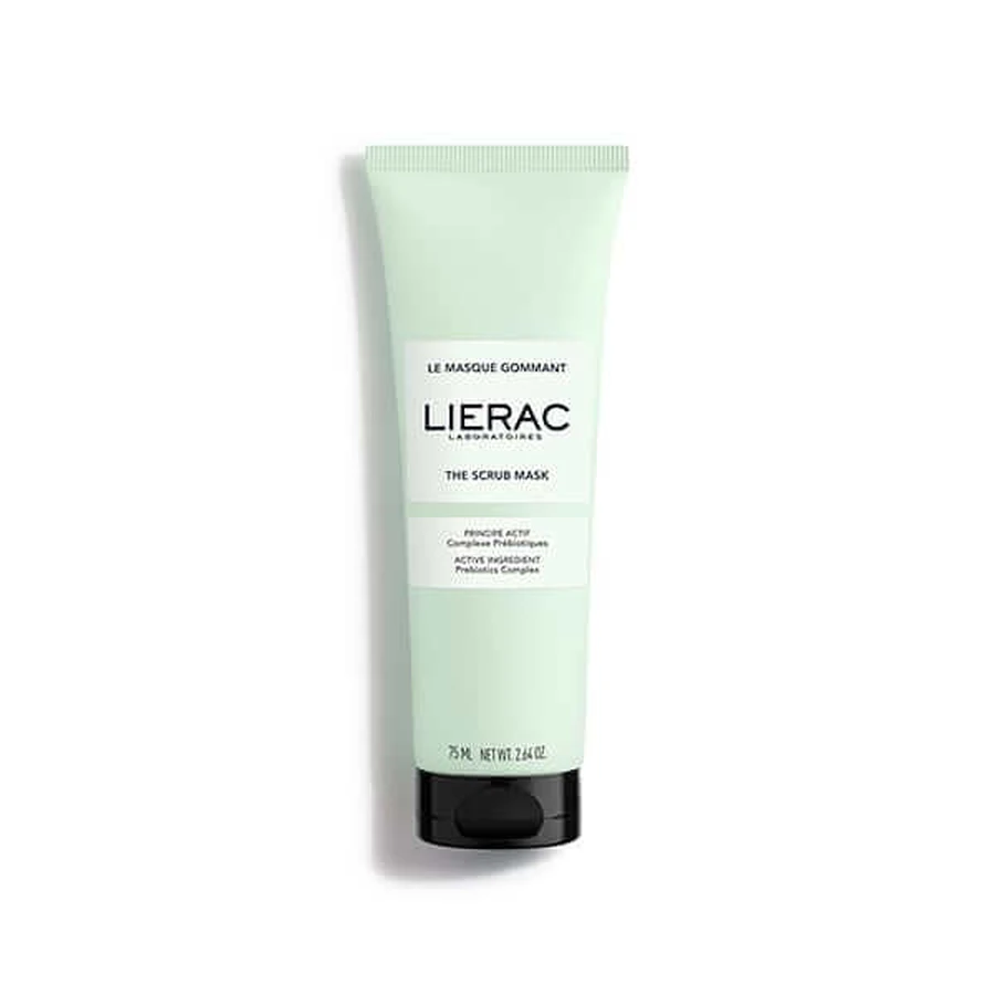 Lierac | Masca exfoliantă cu complex prebiotic | Mască facială exfoliantă 2 în 1 pentru curățare, netezire și exfoliere Strălucire | 75ml | 75ml