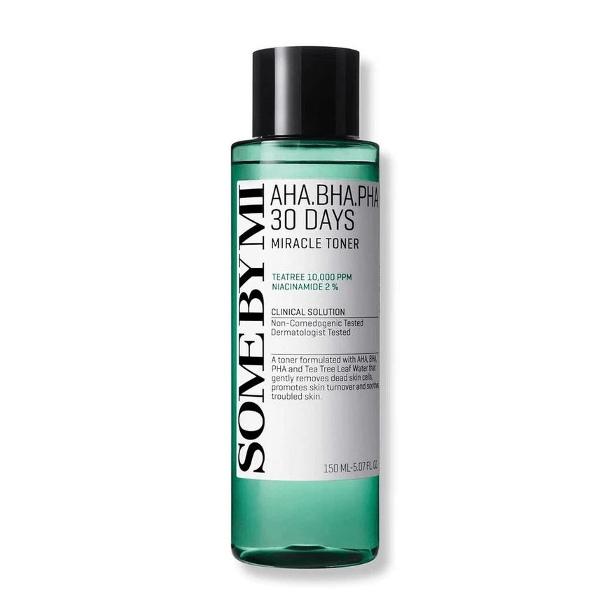 Some By Mi | AHA BHA PHA 30 Dagen Miracle Toner Exfoliërende Toner Voor Acne, Poriën & Porie Gladde Huid | 150ml