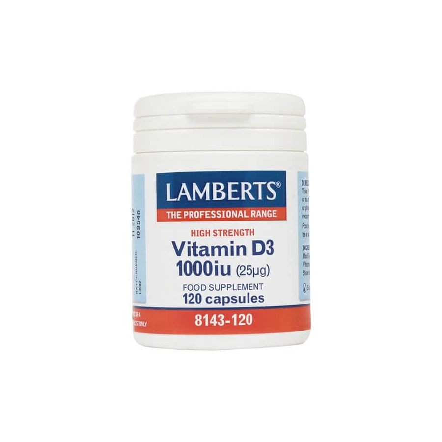 Lamberts | Vitamine D3 1000iu (25μg) | 120 capsules
