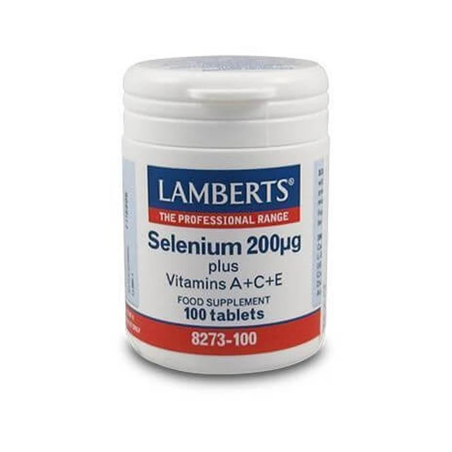 Lamberts | Selenium 200mg plus Vitaminen A+C+E| 100tabs