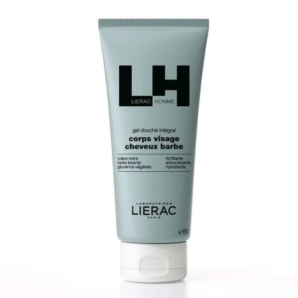 Lierac | Homme Gel Douche Integral | Reinigingsgel voor lichaam, gezicht, haar & haar &amp; Gents | 200ml | 200ml