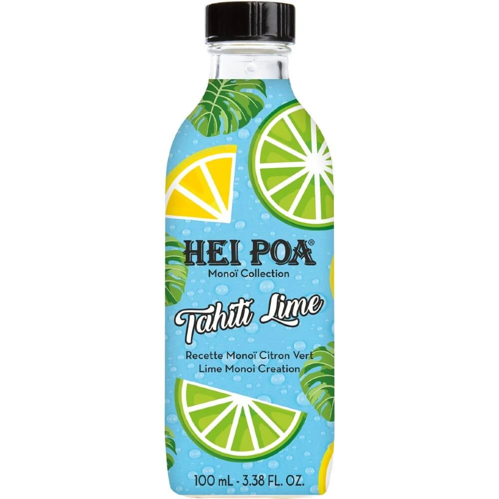 Hei Poa | Zuivere Tahiti Monoi-olie Tahiti Limoenolie voor Lichaam & Lichaamsverzorging Haar | 100ml
