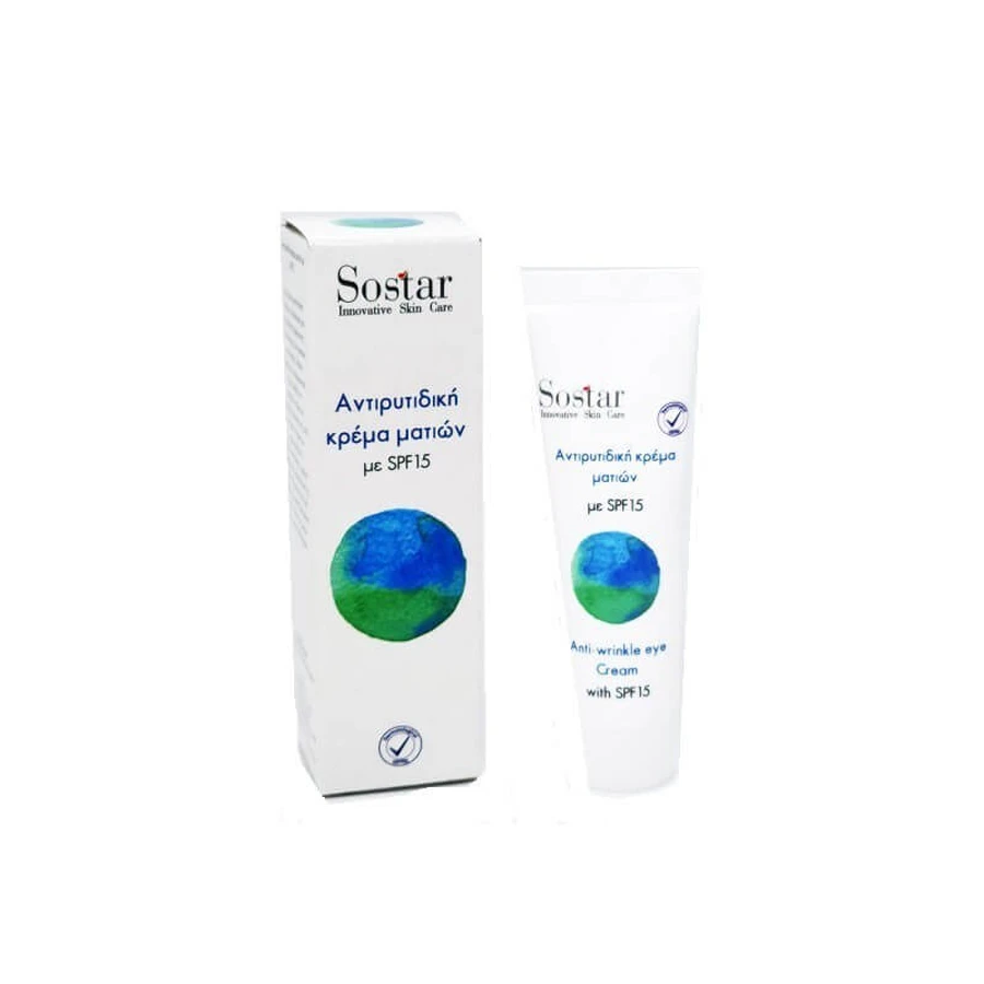 Sostar | Crema antiedad para rostro y ojos con SPF 15 | 25ml
