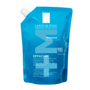 La Roche-Posay | Effaclar Gel spumant purifiant +M Reîncărcare de curățare pentru ten gras cu tendință acneică | 400ml