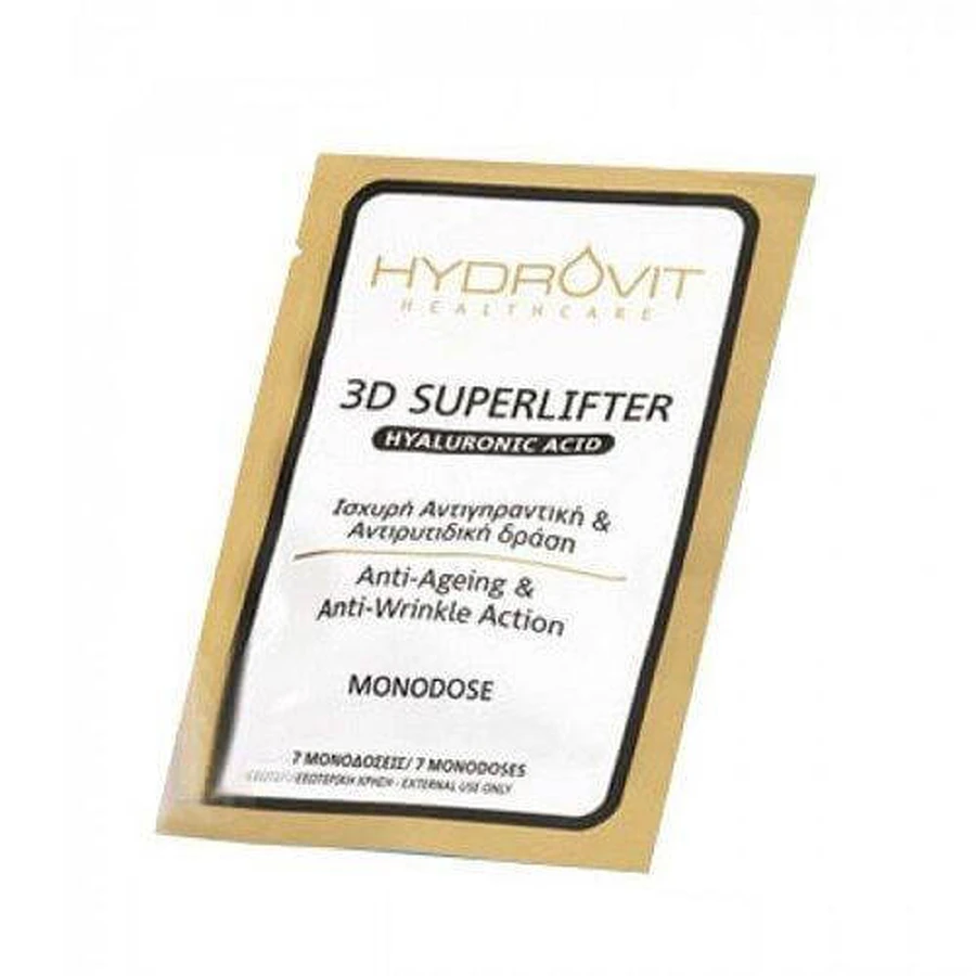 Hydrovit | 3D Superlifter HA Sachet | Serum o właściwościach przeciwstarzeniowych i przeciwzmarszczkowych Działanie przeciwzmarszczkowe | 7 wersji: ceny i cechy