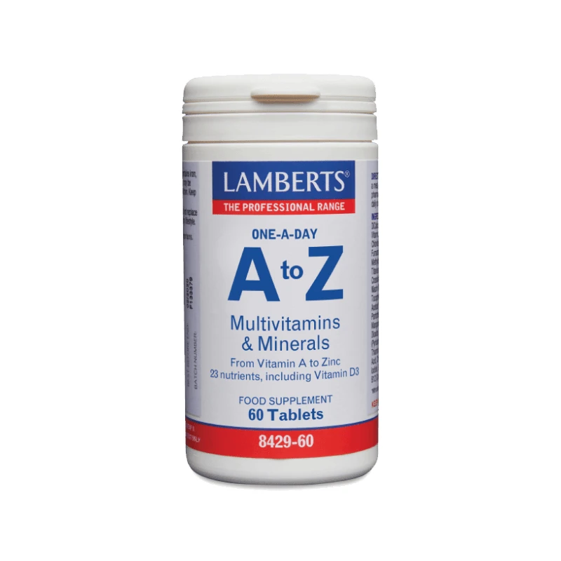 Lamberts | A-Z Multivitaminen | Multivitamine samenstelling van voedingsstoffen | 60 tabletten