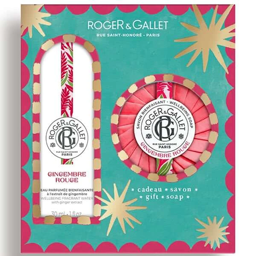 Roger&amp;Gallet | Promo Gingembre Rouge Wellbeing Fragrant Water 30ml &amp; Soap 100g | 1 set