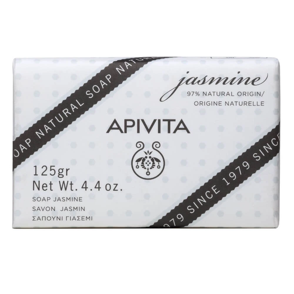 Apivita | Natuurlijke Jasmijnzeep voor Gezicht & Gezichtsverzorging Lichaam | 125gr