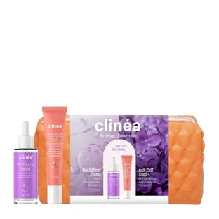 Clinea | Limitowany zestaw upominkowy Antiage Essentials With Water & Bioretinol Reset Serum & amp; Serum & amp; Anti Puff Stuff Eye Cream | 1 zestaw