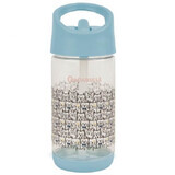 Bottle with leak-proof lid and straw, Cats Model, Badabule