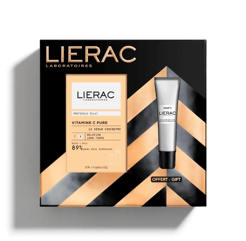 Lierac | Promo Vitamine C Pure The Radiance Geconcentreerd Serum 30ml &; GIFT Diopti Donkere Kringen Correctievloeistof 15ml | 1 set