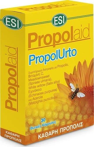 Esi | Propolaid PropolUrto | Voedingssupplement met Propolis, Vit. C, Echinacea &amp; Acerola voor immuunsysteem | 30 vcaps