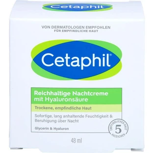 CETAPHIL rijke nachtcrème met hyaluronzuur 48 g