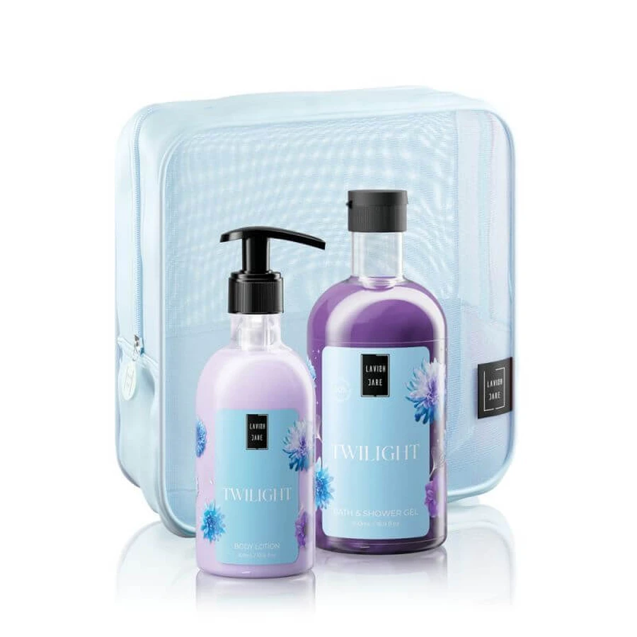 LAVISH CARE Zestaw do pielęgnacji ciała Twilight Zestaw do pielęgnacji ciała z mleczkiem do ciała 300ml + płynem do mycia ciała 500ml: ceny i cechy