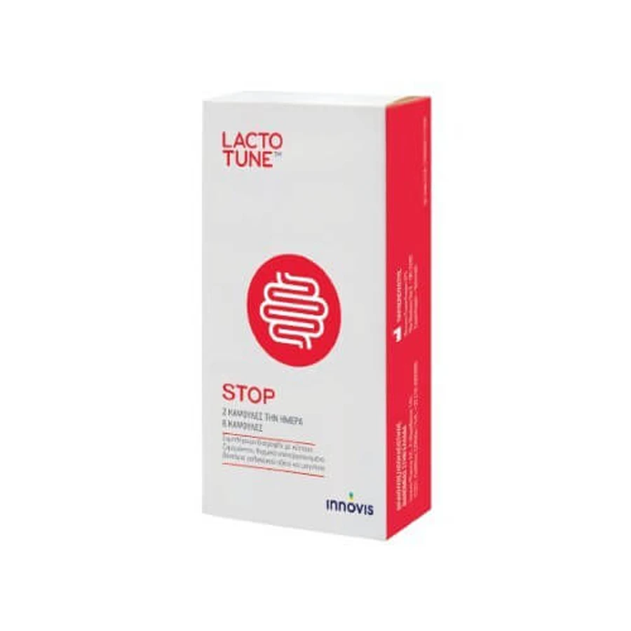 INNOVIS Lactotune Stop Voedingssupplement voor onmiddellijke behandeling van diarree 6 capsules