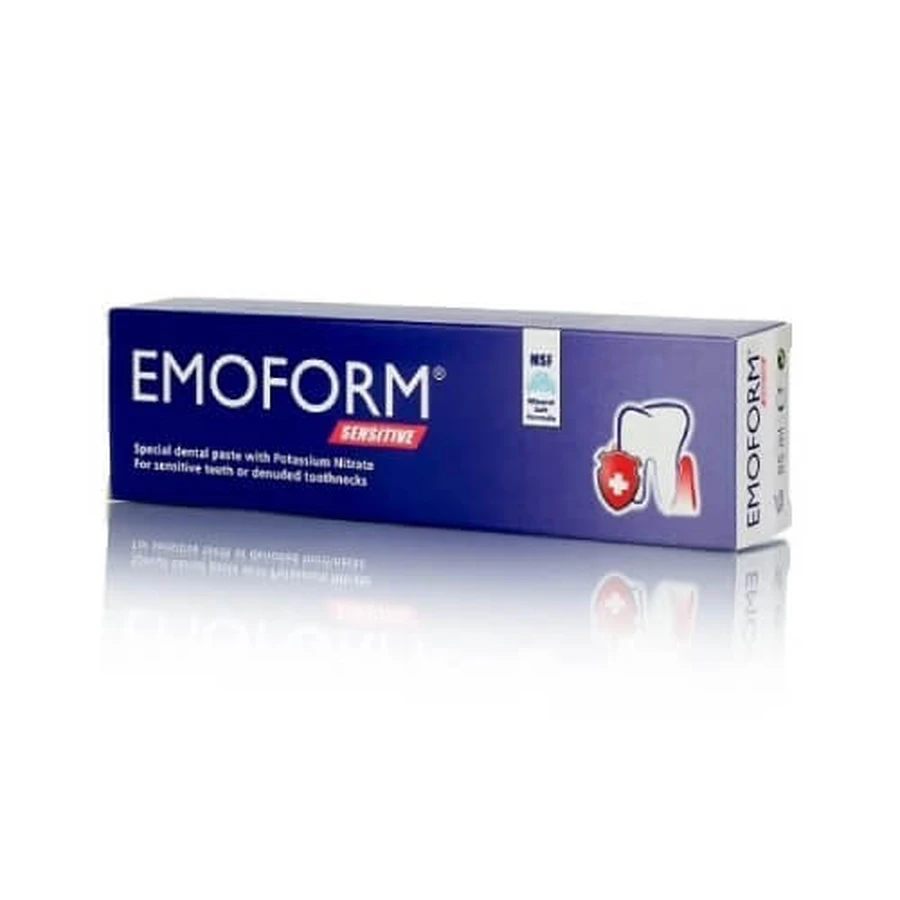 OMEGA PHARMA Emoform Sensitive Speciale Tandpasta met Kaliumnitraat voor Gevoeligheden van de Tandhals 50ml
