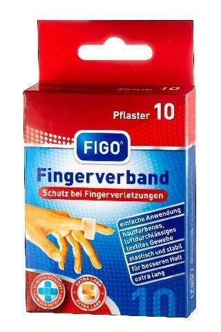 FIGO Pflaster-Strips Pads Zelfklevende Microfractuur Vinger Pads 10 stuks.